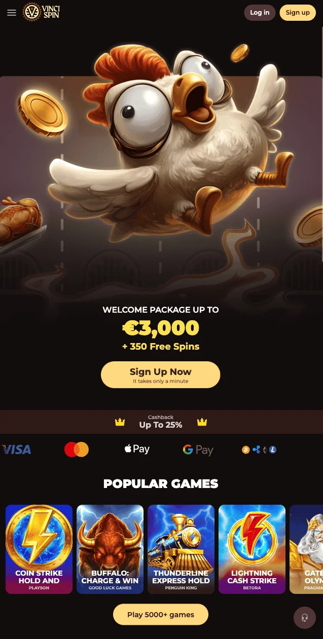 Download the Vincispin Casino App